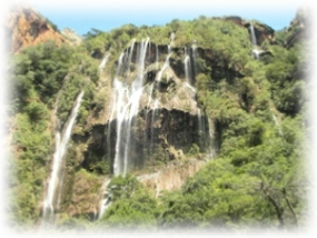 Tufa Waterfall on the Blyde Dam Boat Trip Hoedspruit